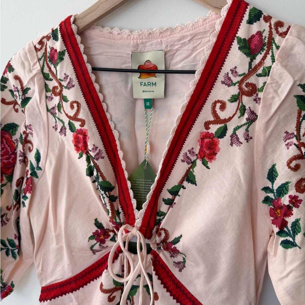 FARM Rio Pink Floral Maxi Dress- new with tags